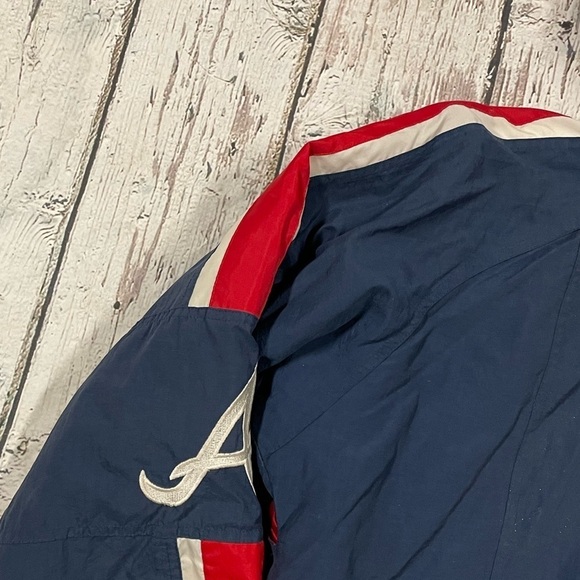 Vintager Atlanta Braves MLB Baseball Hooded Starter Sports Jacket - Picture 8 of 12